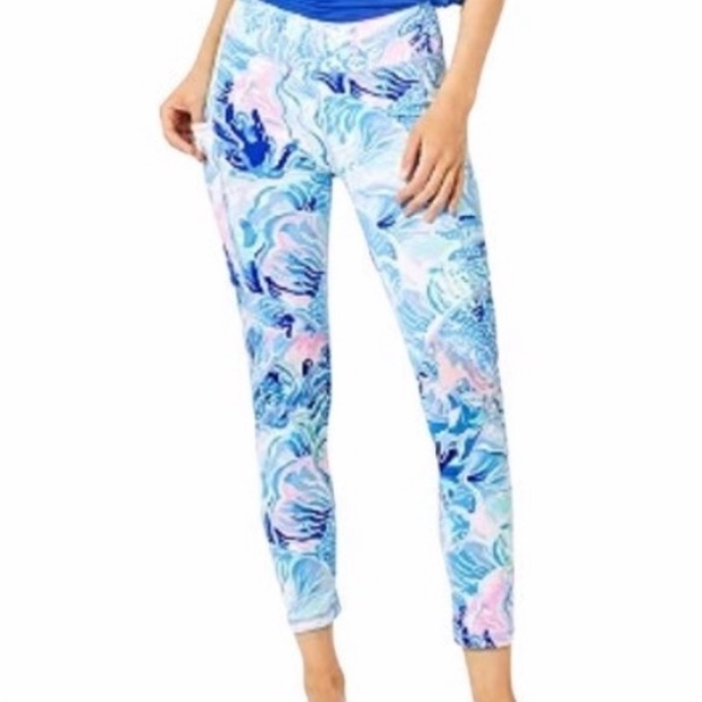 Lilly Pulitzer Luxletic weekender legging Shade seekers NWT